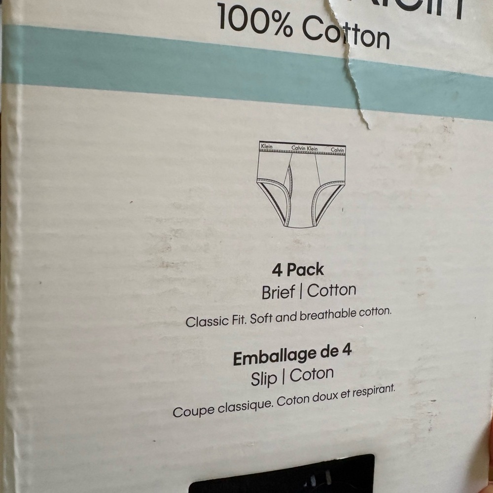 NEW Calvin Klein Men's Cotton Briefs 4 Pack - Picture 2 of 3